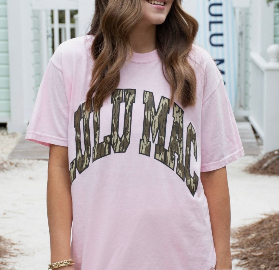 Lulu Mac Mossy Oak Tee in Blossom