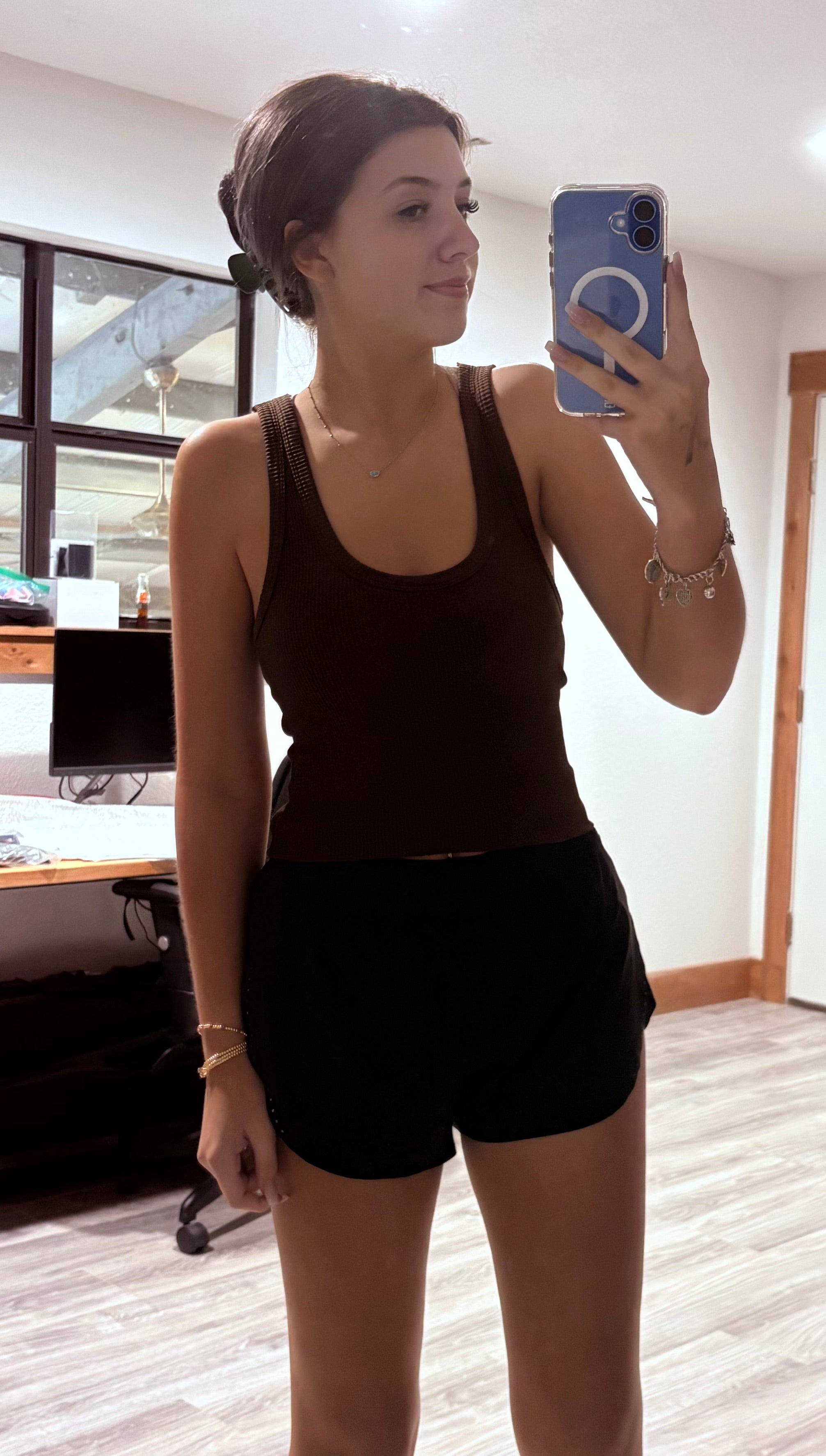 Reversible Ribbed Tank French Roast