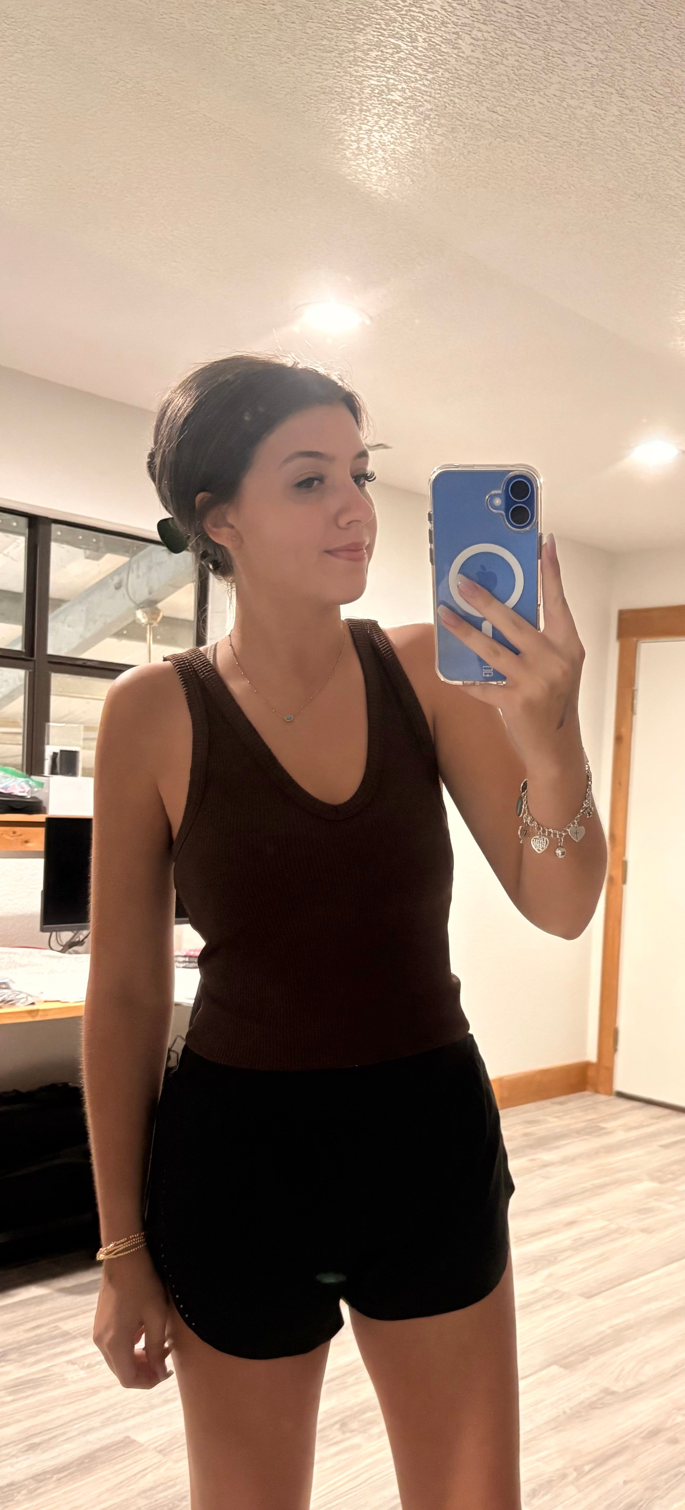 Reversible Ribbed Tank French Roast