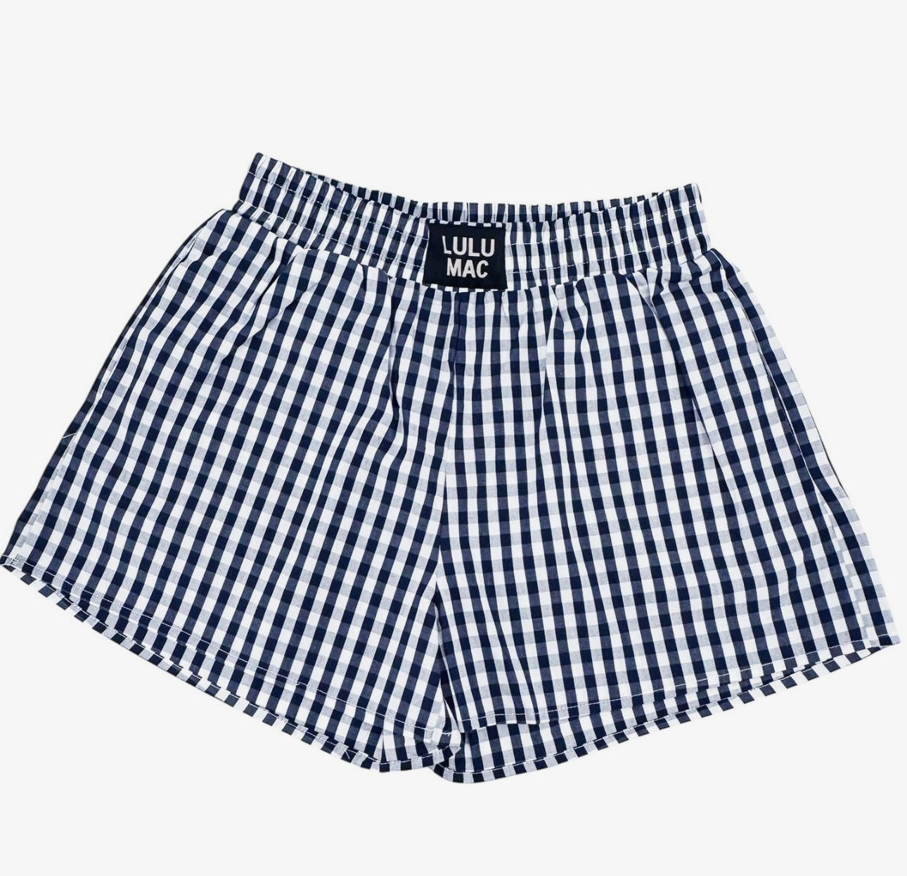 Lulu Mac Navy Gingham Boxer Short