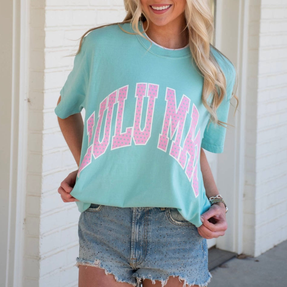 Lulu Mac Polka Dot Tee Chalky Mint