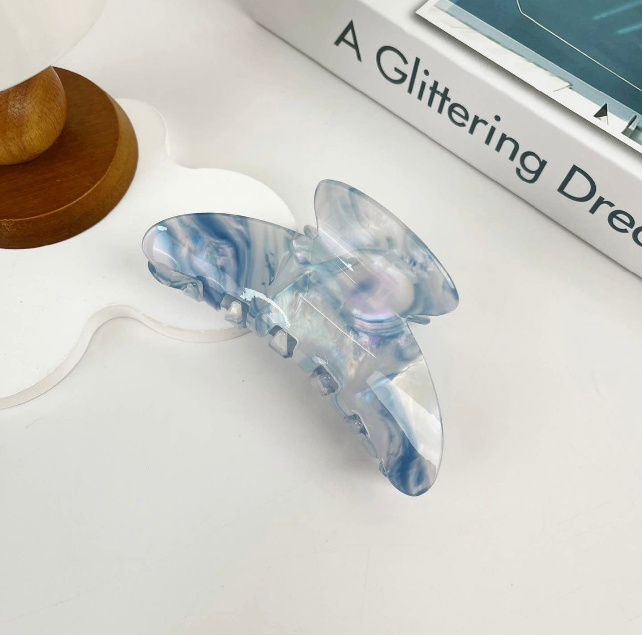 4.3" Large Moon Hair Clip