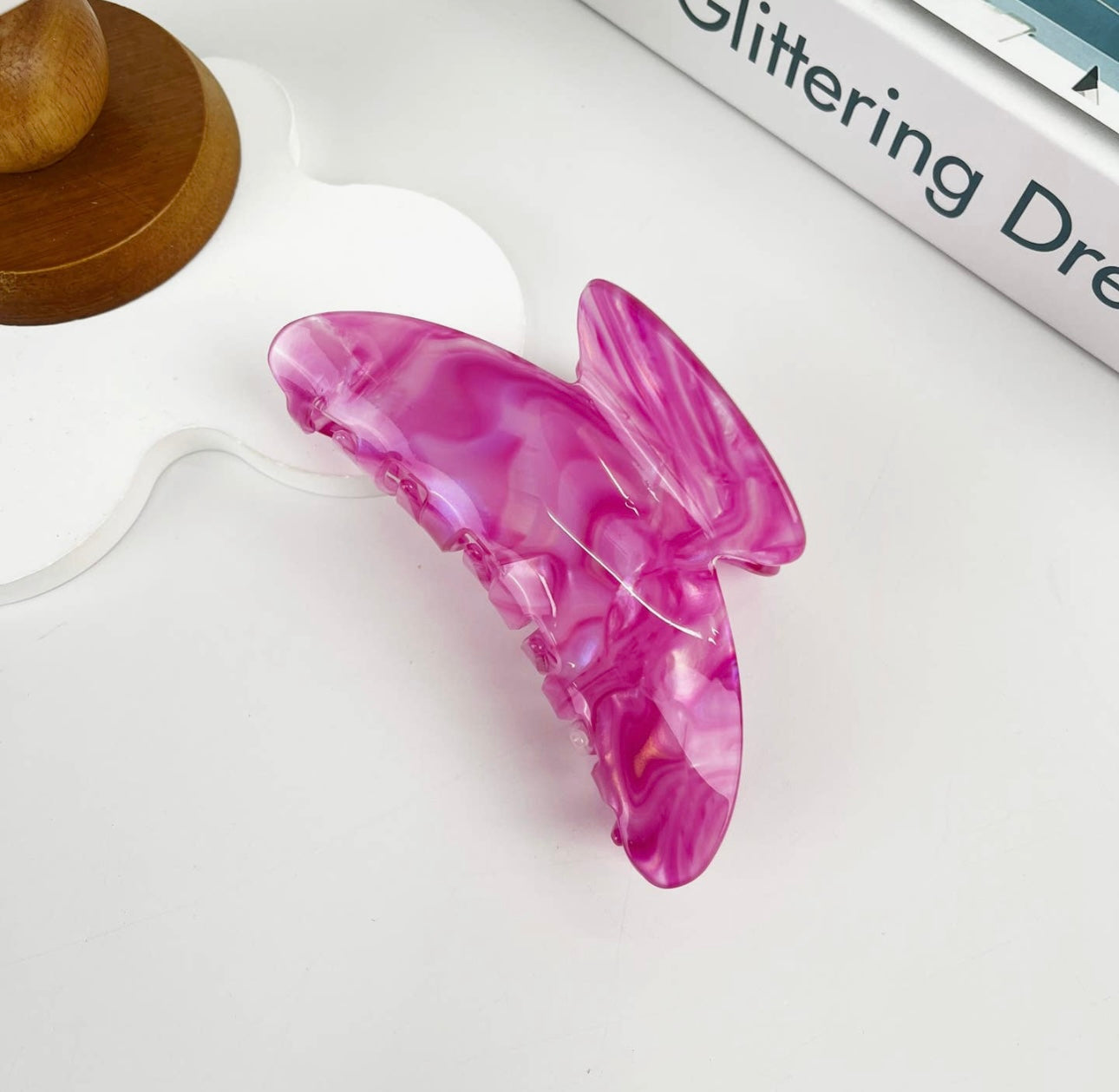 4.3" Large Moon Hair Clip