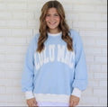 Lulu Mac Block Light Blue/White Sweater
