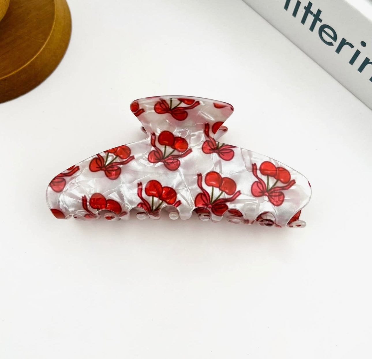 Cherry Claw Clip