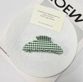 Green White Gingham