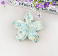 Light Blue Flower Hair Clip