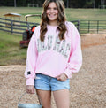 Lulu Mac Light Pink Camo Sweater